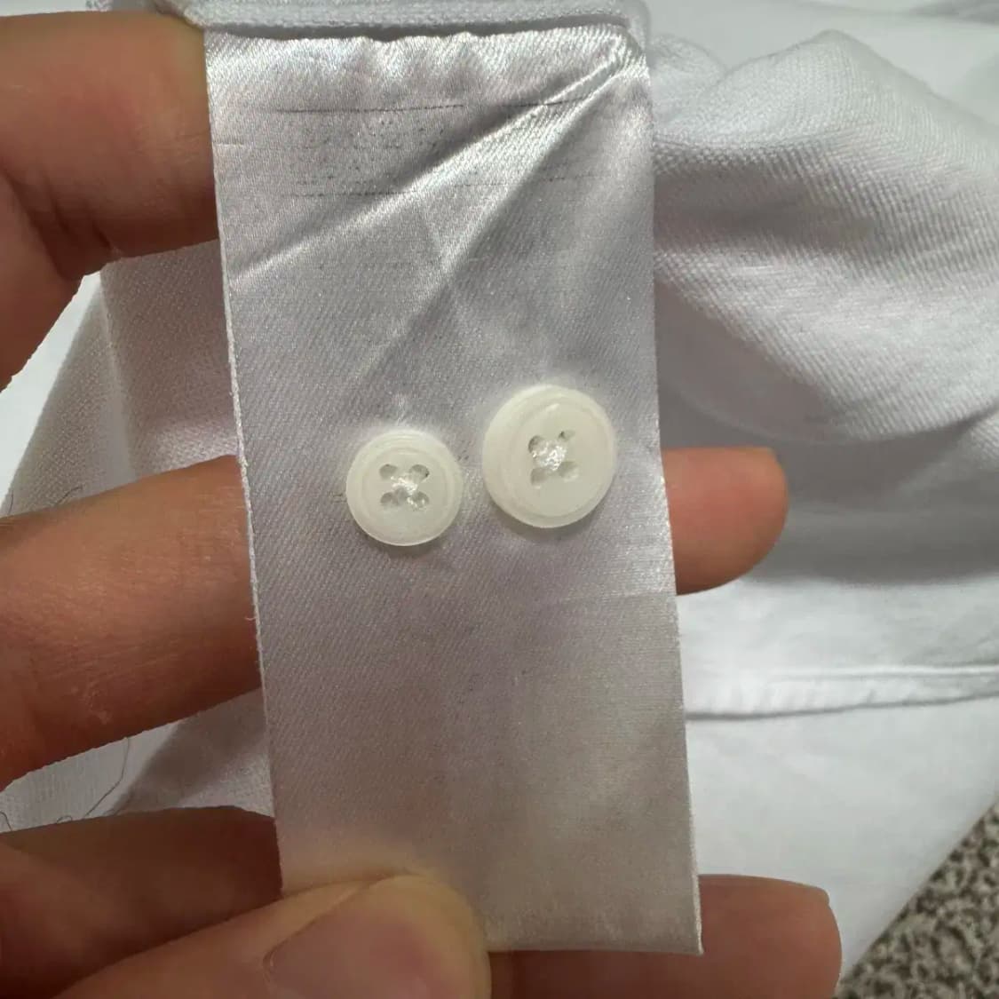 2xl 무신사스탠다드 화이트 셔츠 릴렉스핏 상품이미지5