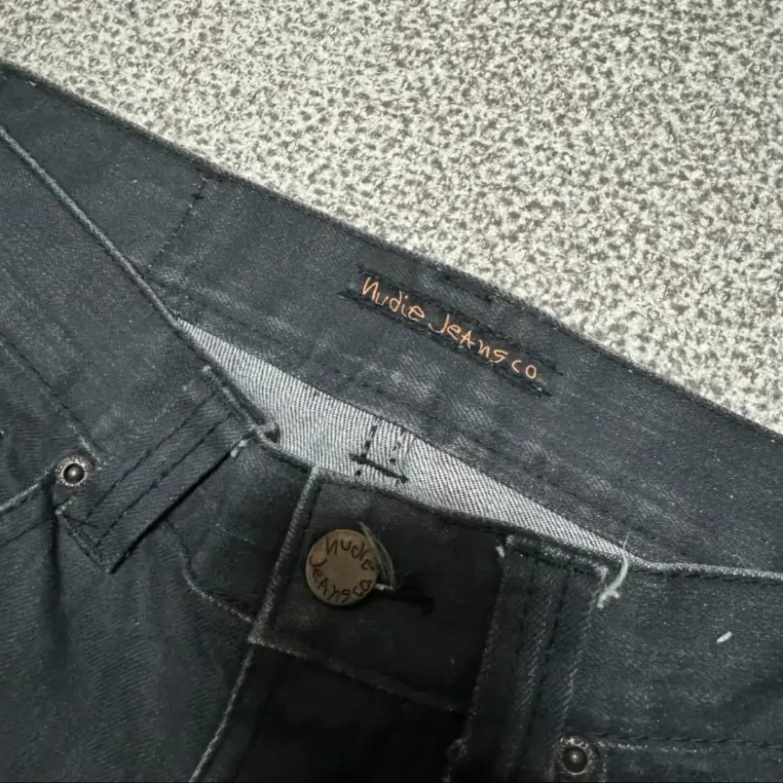 30 누디진 블랙 데님 팬츠 상품이미지6