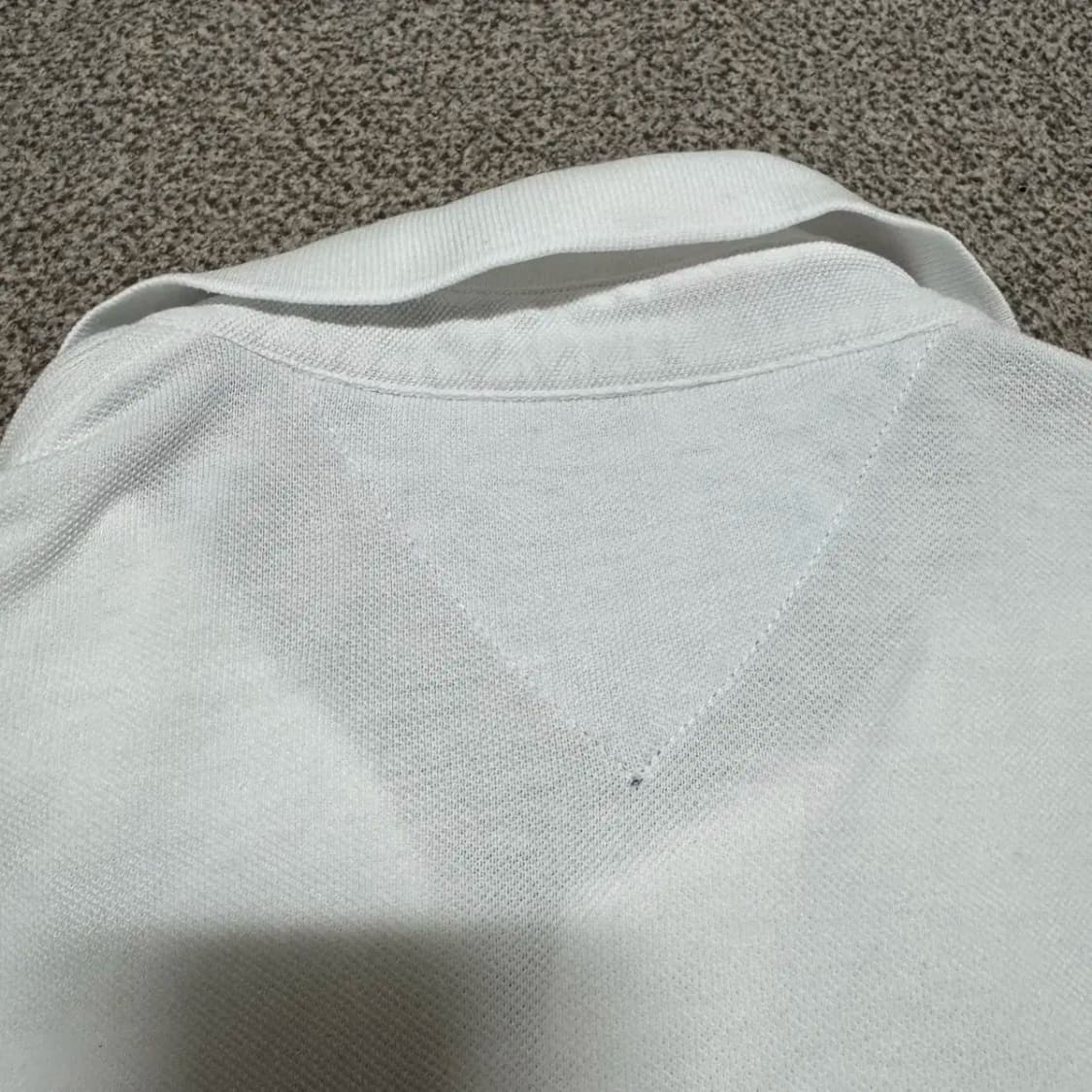 S 타미힐피거 화이트 반팔 카라티 상품이미지7