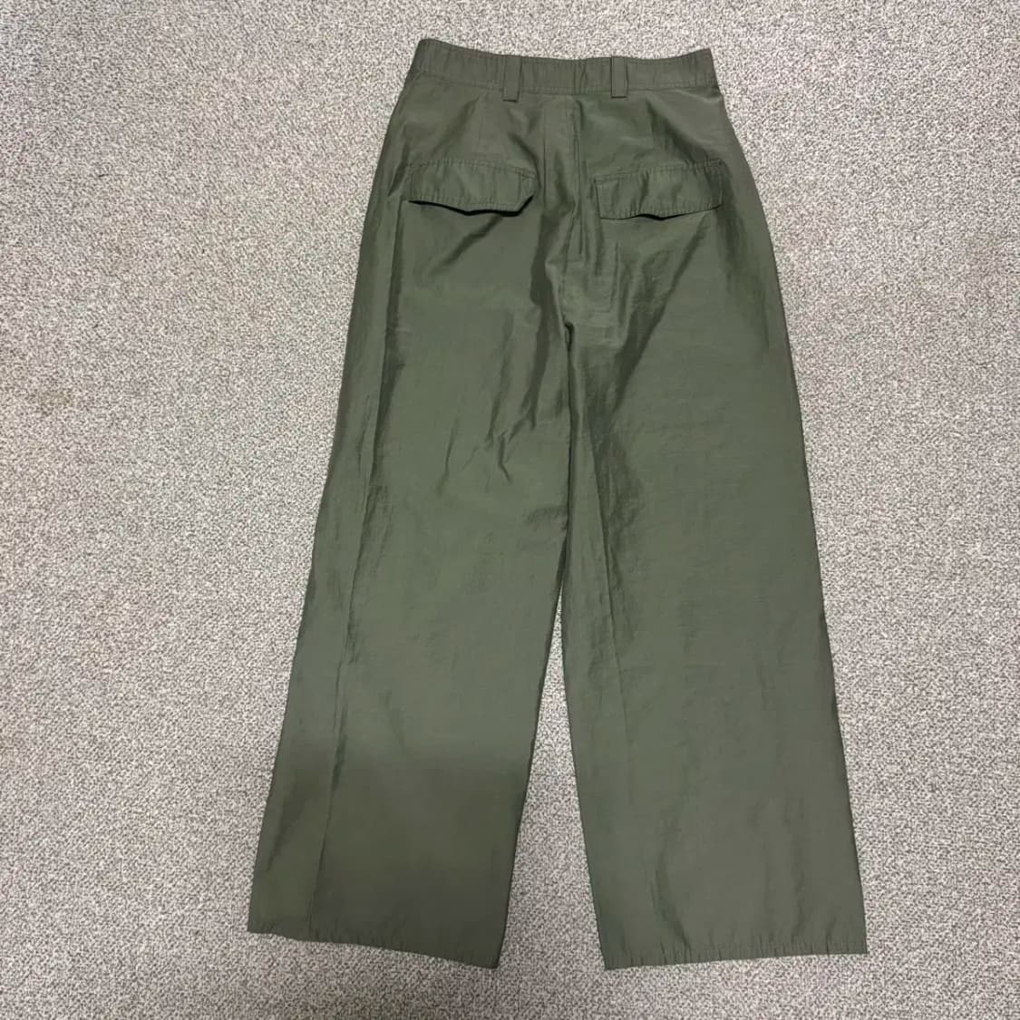 24 자라 카키색 와이드 팬츠 상품이미지6