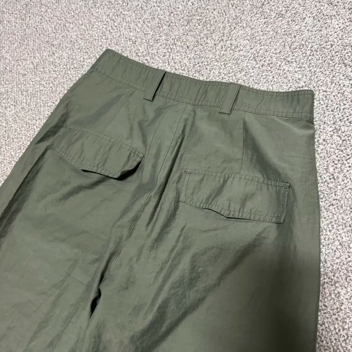 24 자라 카키색 와이드 팬츠 상품이미지7