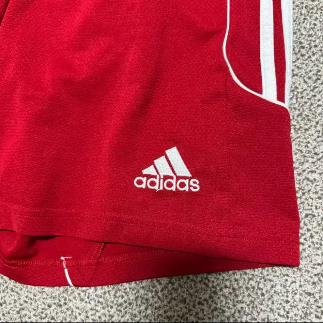 100 아디다스 삼선 반바지 레드 상품이미지2