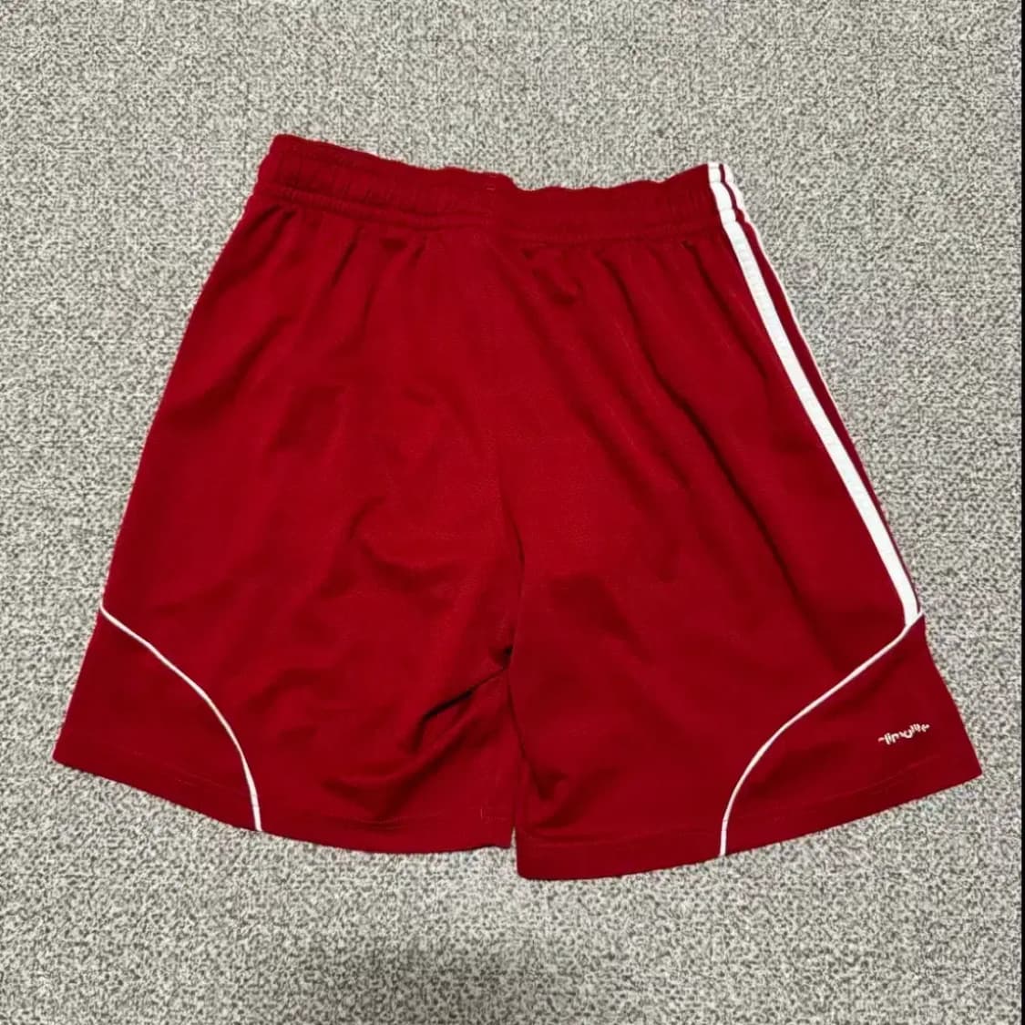 100 아디다스 삼선 반바지 레드 상품이미지6