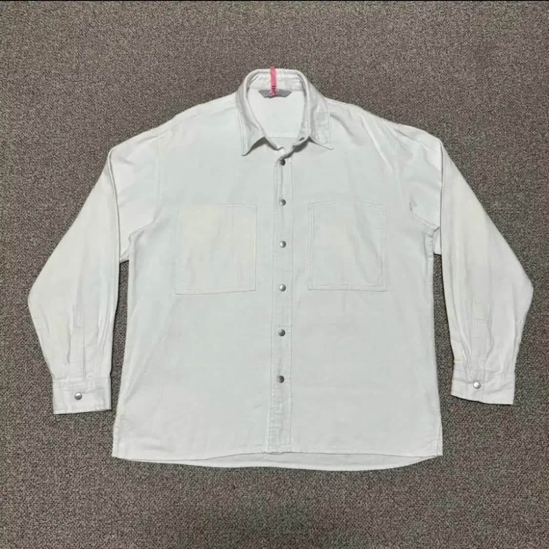 L 에잇세컨즈 데님 셔츠 자켓 화이트 상품이미지1