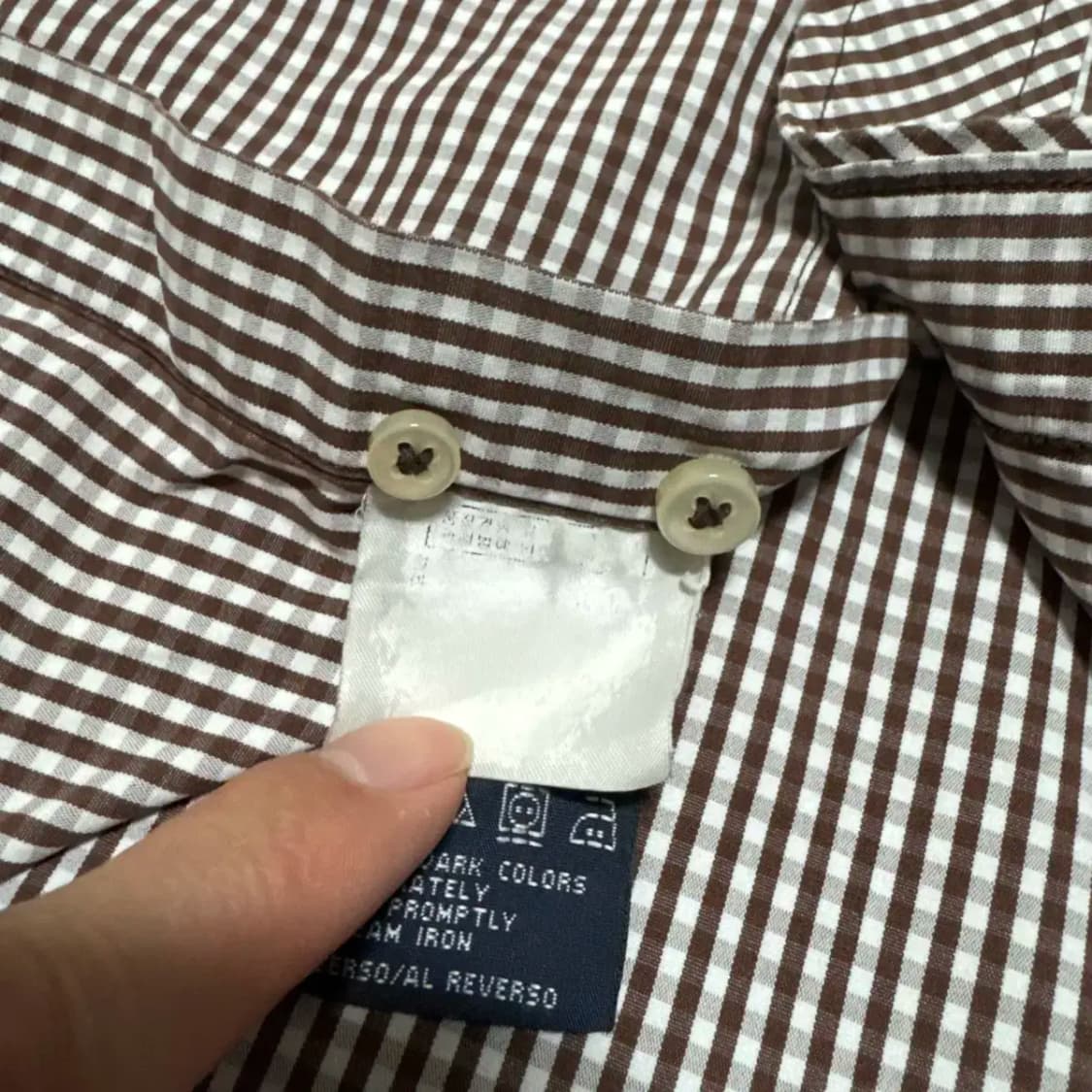 L 타미힐피거 체크 반팔 셔츠 상품이미지6