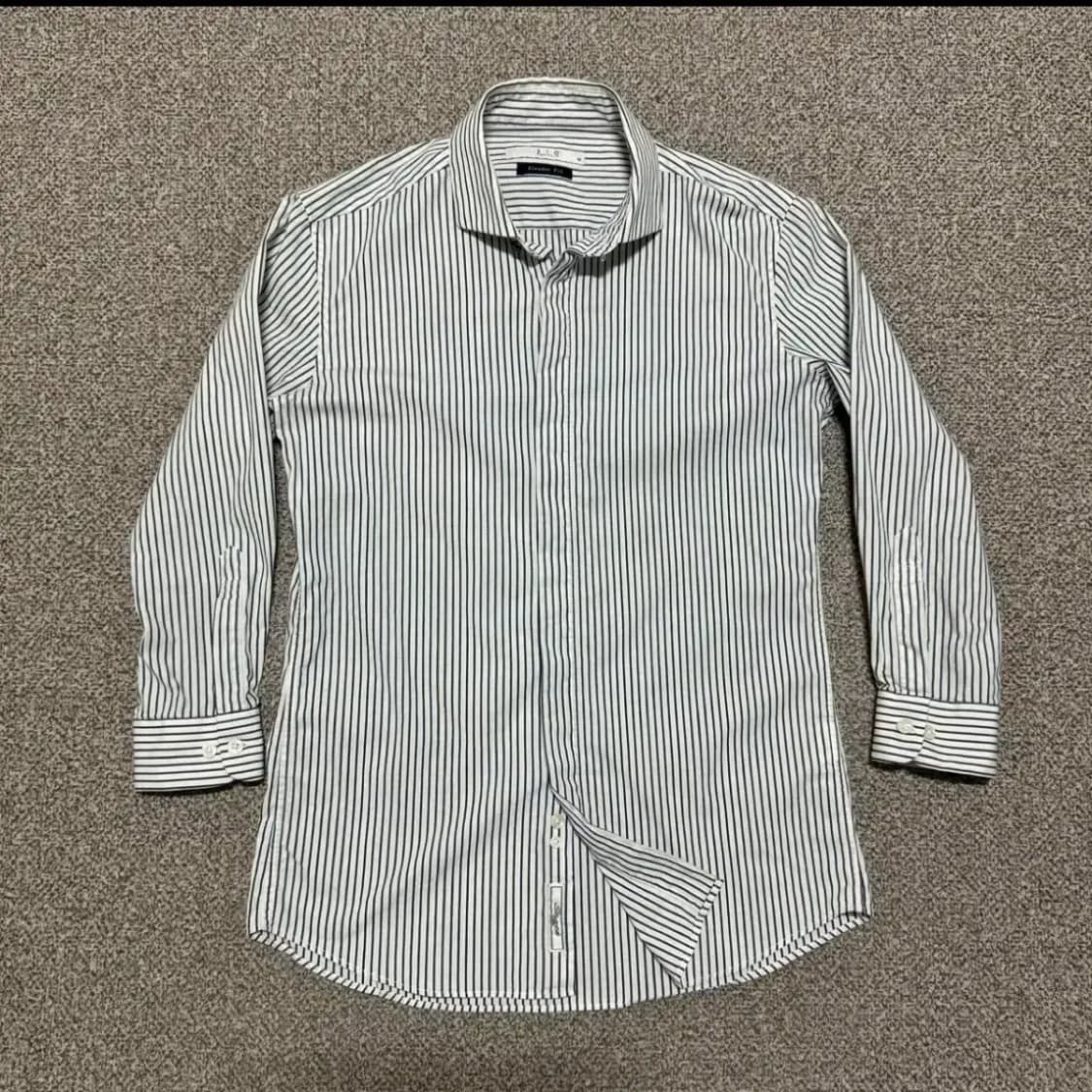 100 지오송지오 스트라이프 셔츠 슬렌더핏 상품이미지1