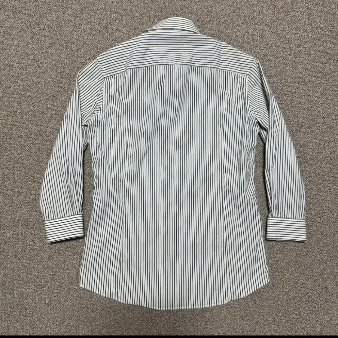 100 지오송지오 스트라이프 셔츠 슬렌더핏 상품이미지6