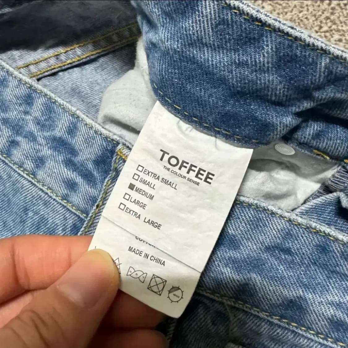 M 토피 TOFFEE 데님 청바지 상품이미지4