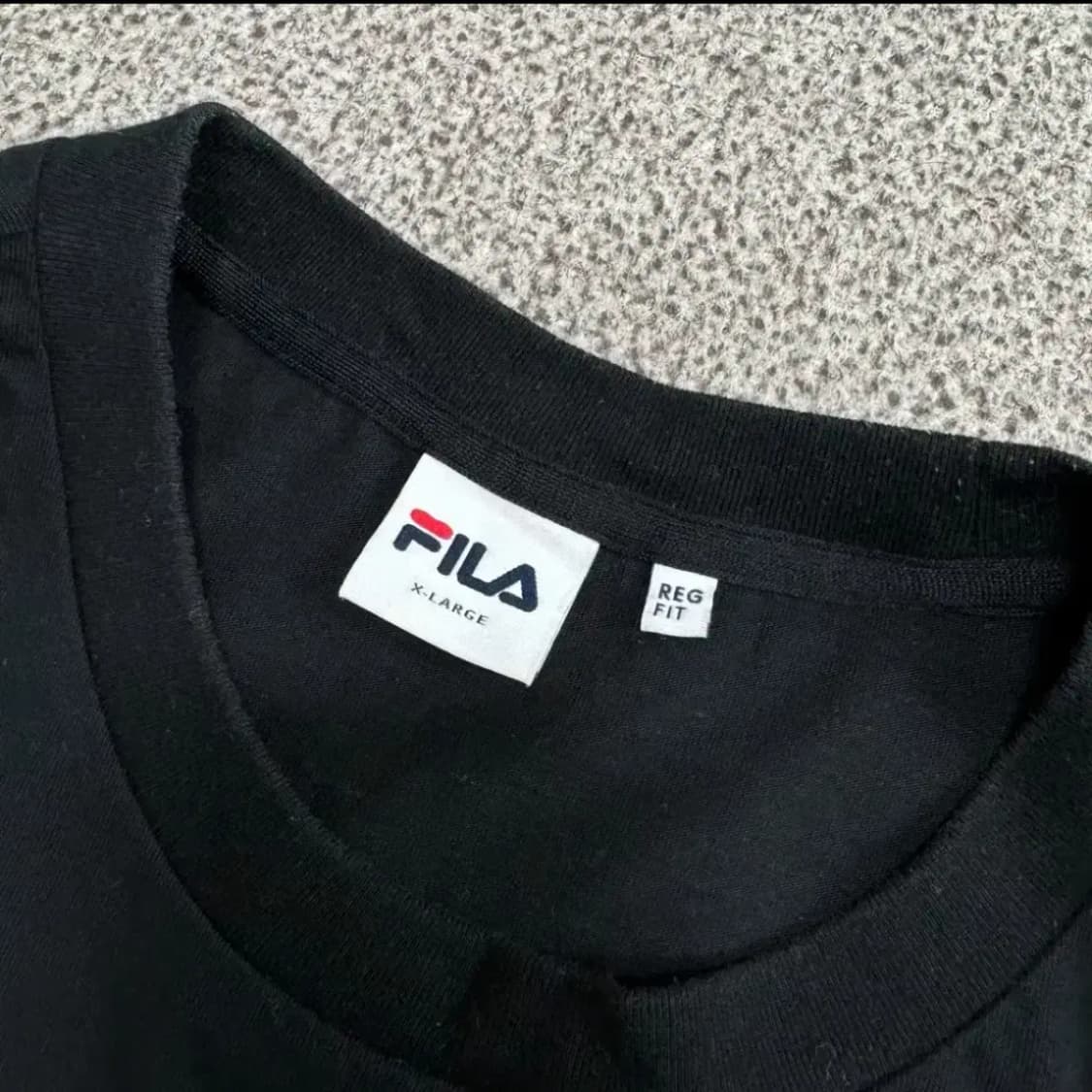 휠라 FILA 블랙 반팔 티셔츠 상품이미지3