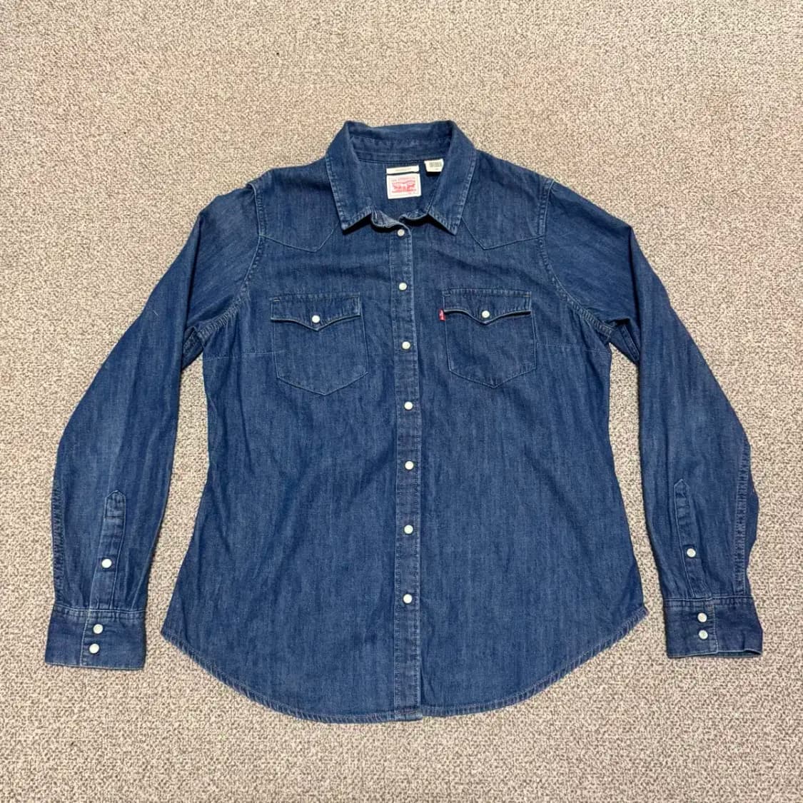 L 리바이스 데님 셔츠 여성 상품이미지1