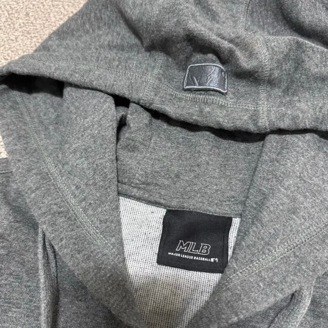 95 MLB 미네소타 후드 조끼 그레이 상품이미지3
