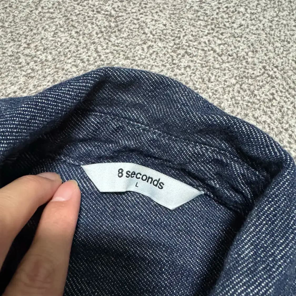 L 에잇세컨즈 데님 반팔 셔츠 상품이미지3