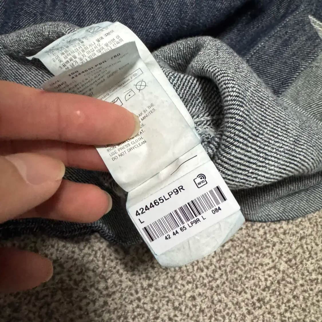 L 에잇세컨즈 데님 반팔 셔츠 상품이미지5