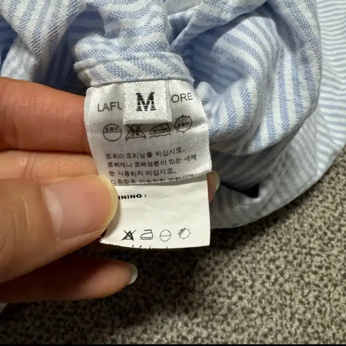 M 라퍼지스토어 스트라이프 셔츠 상품이미지5