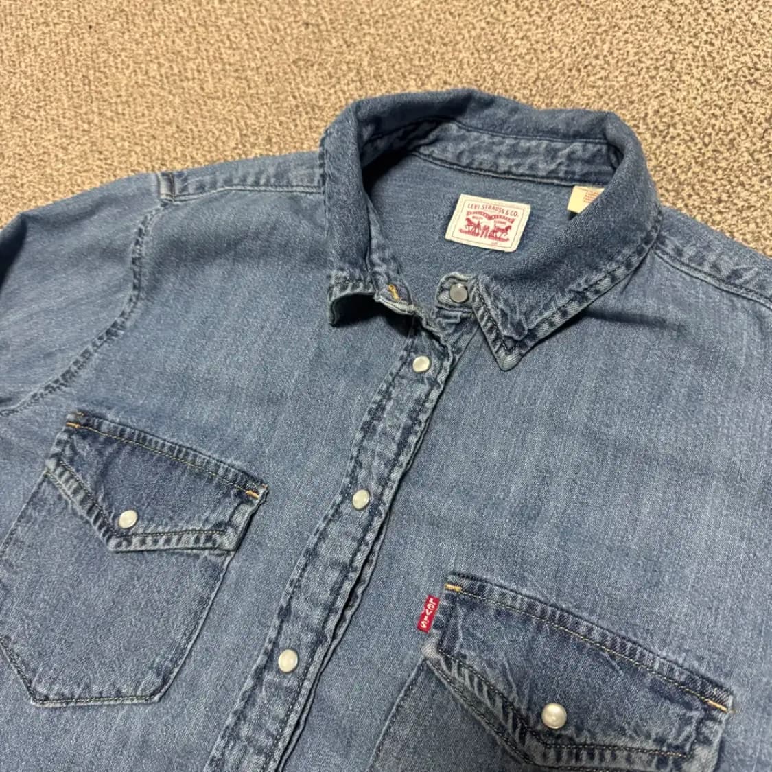 M 리바이스 데님 셔츠 여성 상품이미지2