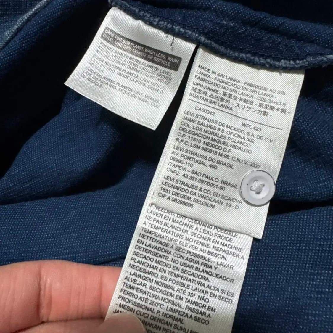 M 리바이스 데님 셔츠 원피스 상품이미지6