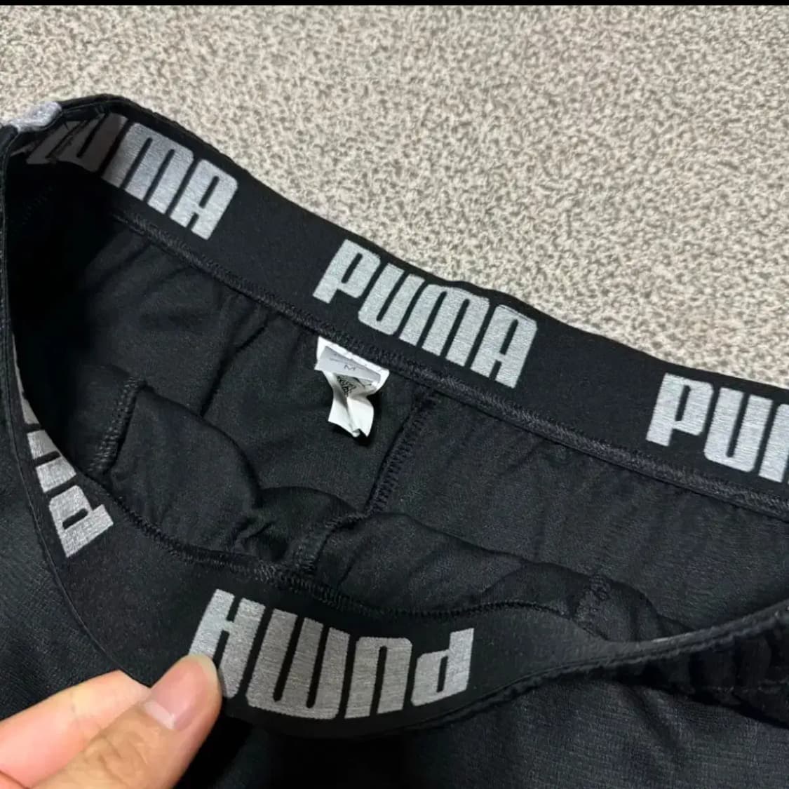 M 퓨마 블랙 트레이닝 바지 상품이미지3