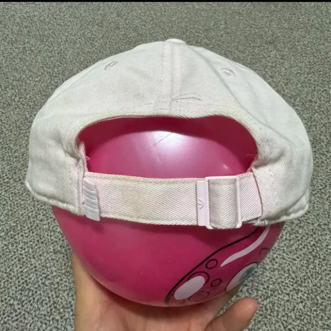 57-60 아디다스 핑크 볼캡 모자 상품이미지3