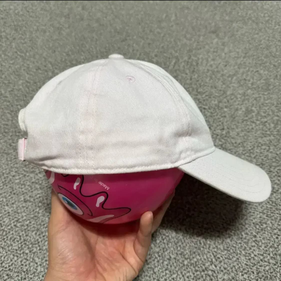 57-60 아디다스 핑크 볼캡 모자 상품이미지4