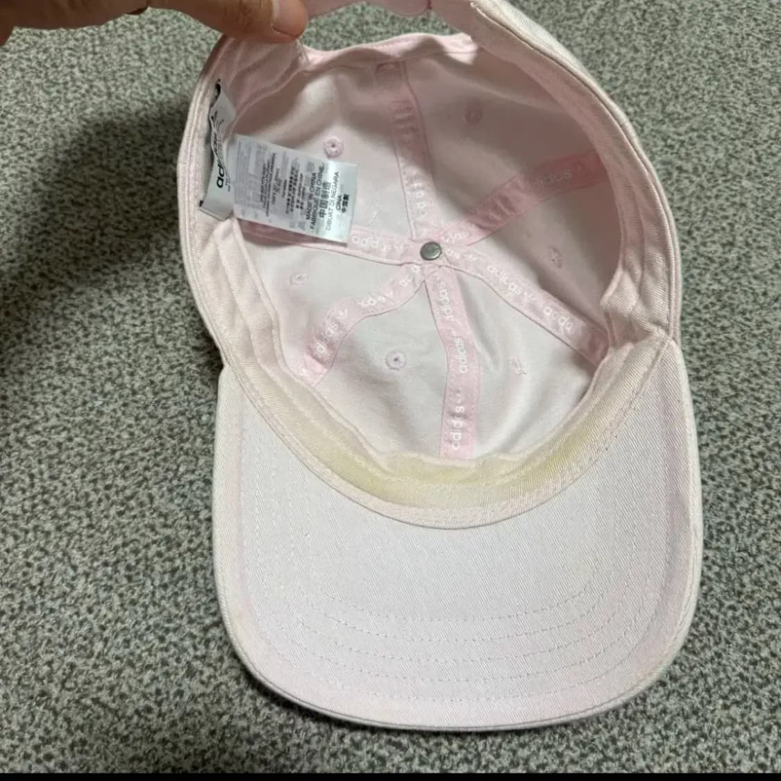 57-60 아디다스 핑크 볼캡 모자 상품이미지5