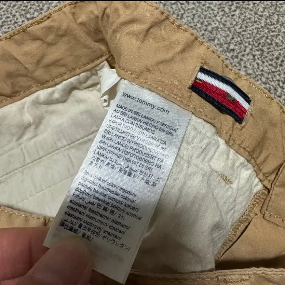 164 타미힐피거 면 반바지 베이지 상품이미지5
