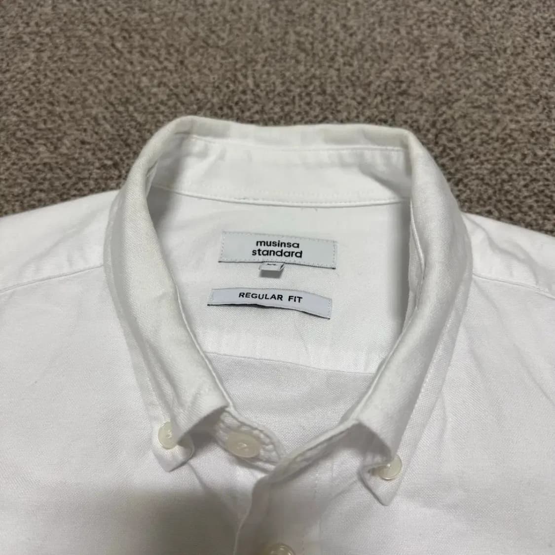 XL 무신사스탠다드 화이트 셔츠 레귤러핏 상품이미지3