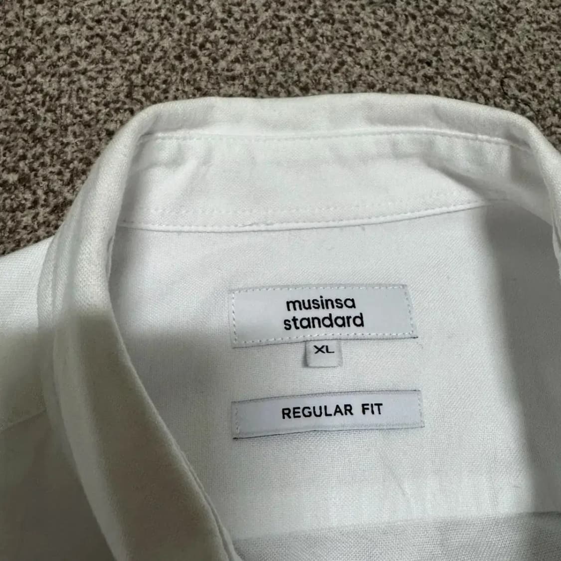 XL 무신사스탠다드 화이트 셔츠 레귤러핏 상품이미지4