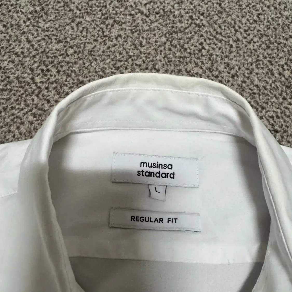 L 무신사스탠다드 화이트 셔츠 레귤러핏 상품이미지3