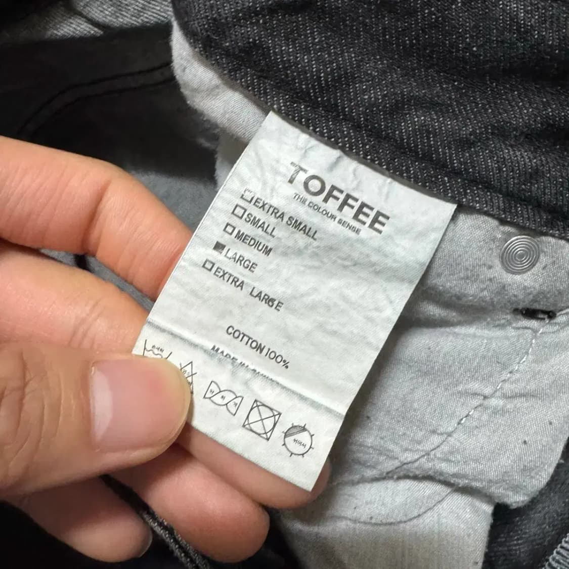 L 토피 데님 흑청바지 상품이미지4