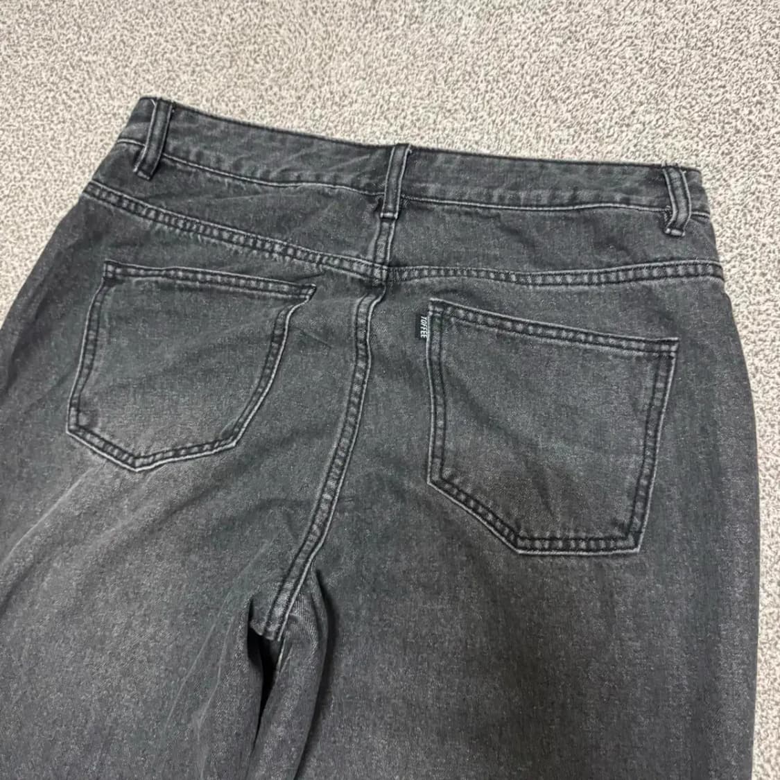 L 토피 데님 흑청바지 상품이미지6