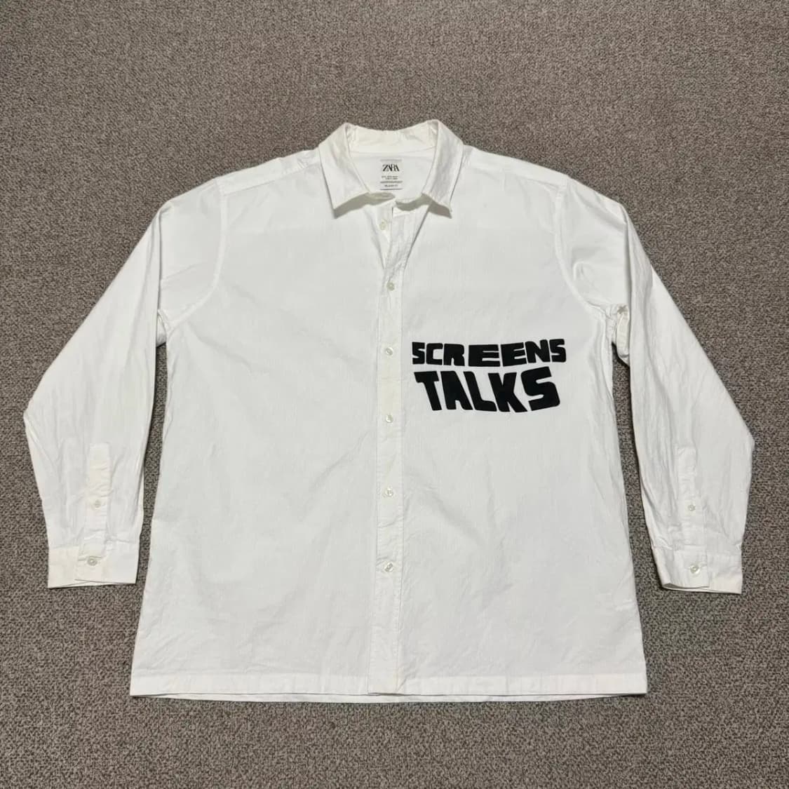 XL 자라 화이트 셔츠 상품이미지1