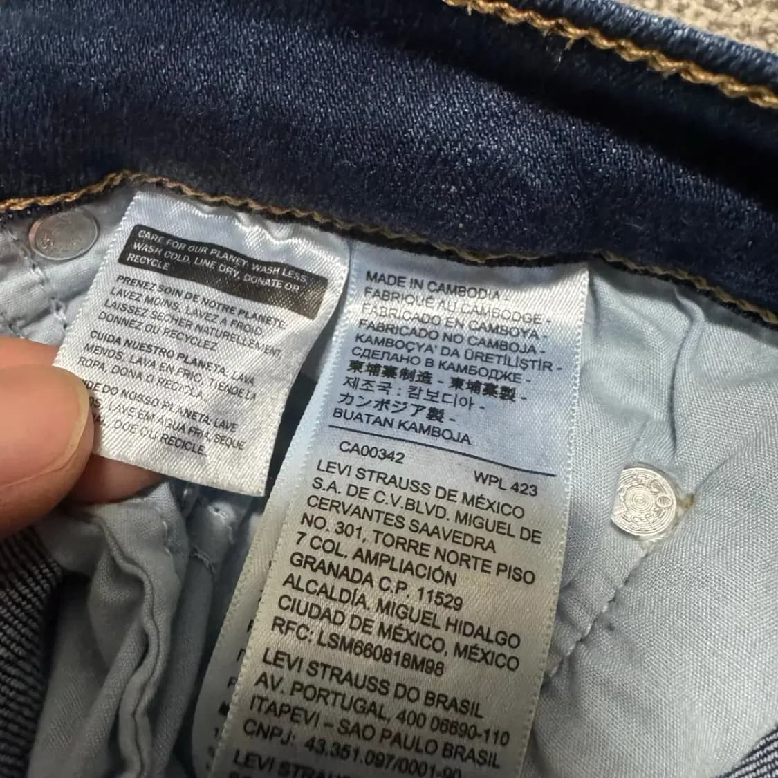 28 리바이스 724 진청바지 여성 상품이미지4