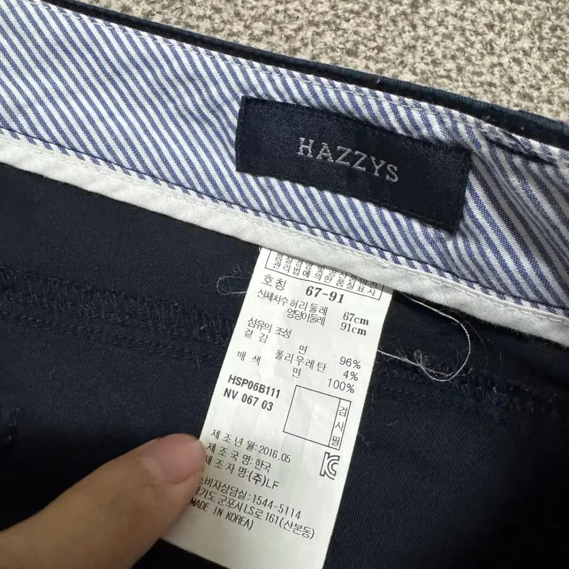 28 헤지스 면바지 상품이미지3