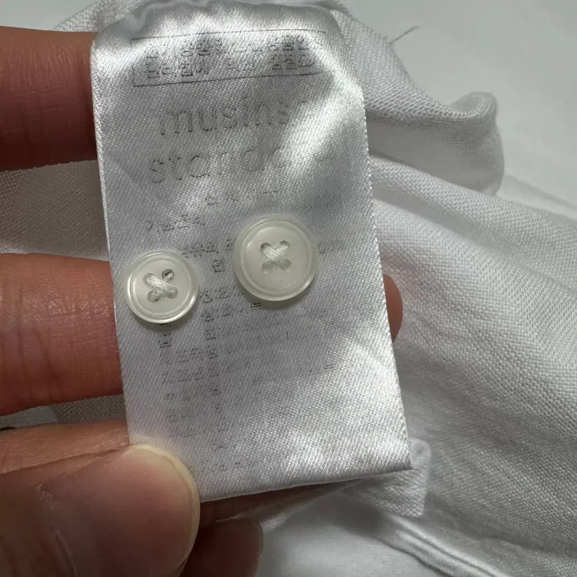 2xl 무신사스탠다드 화이트 셔츠 레귤러핏 상품이미지5