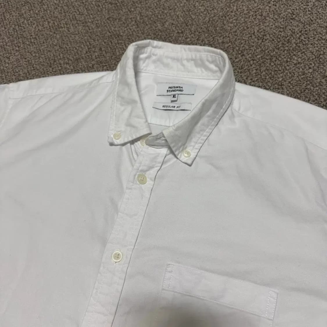 XL 무신사스탠다드 화이트 셔츠 레귤러핏 상품이미지2