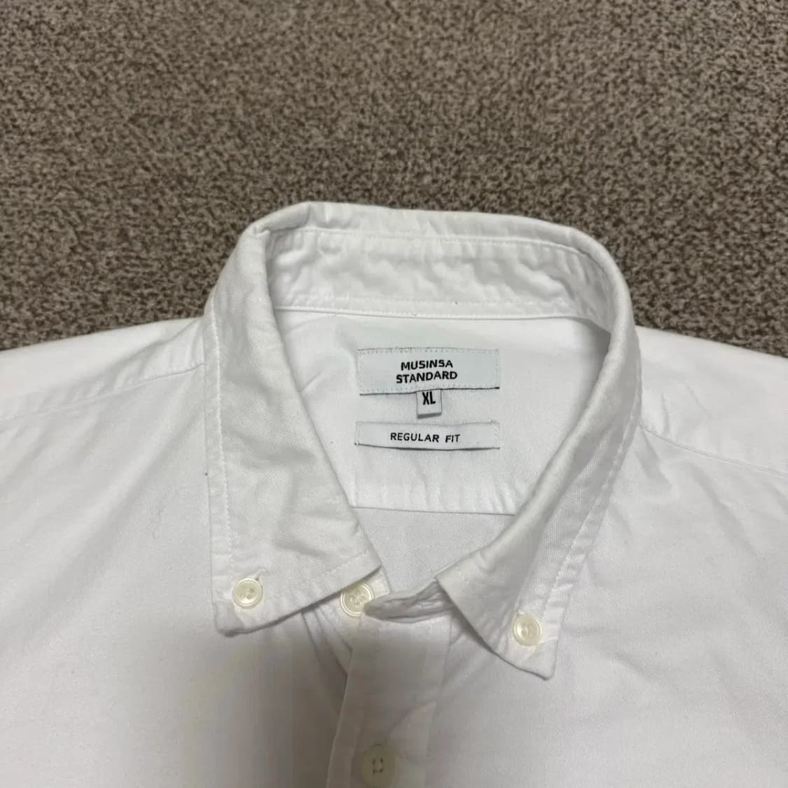 XL 무신사스탠다드 화이트 셔츠 레귤러핏 상품이미지3