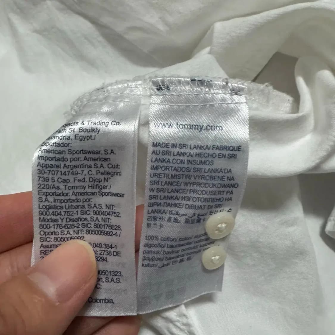 Xs 타미힐피거 화이트 셔츠 여성 상품이미지6