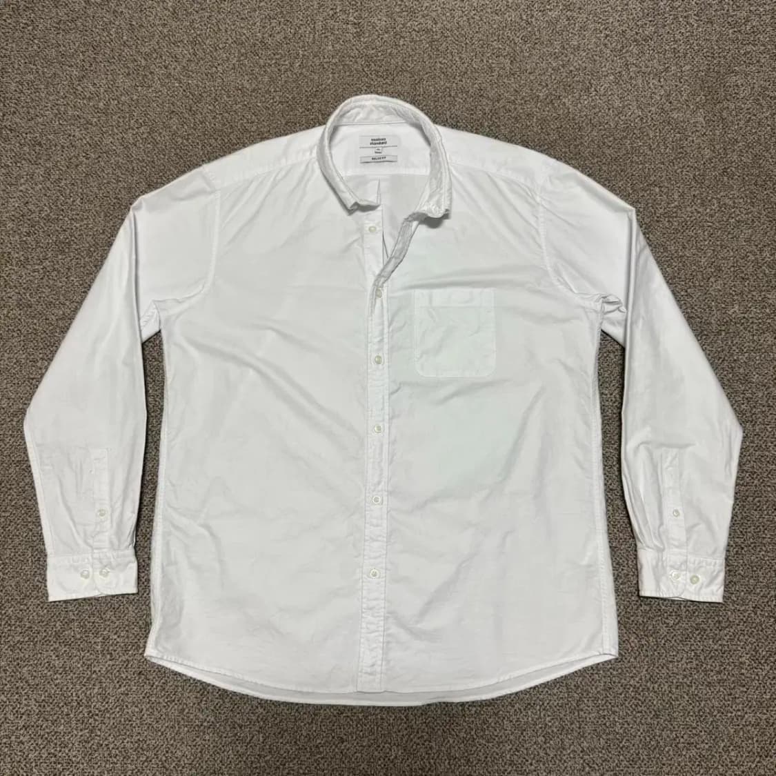XL 무신사스탠다드 화이트 셔츠 릴렉스핏 상품이미지1