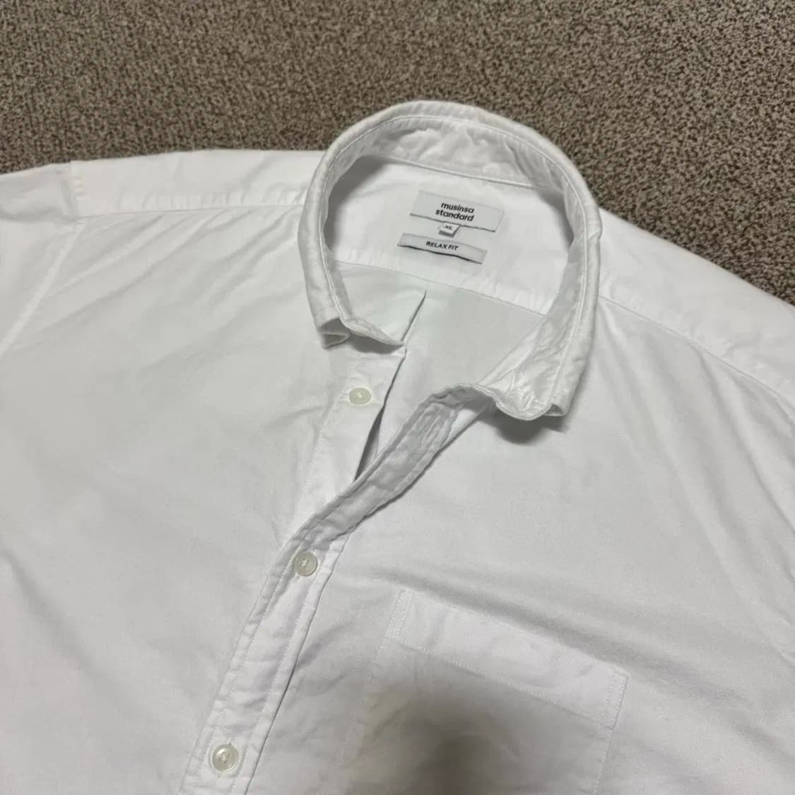 XL 무신사스탠다드 화이트 셔츠 릴렉스핏 상품이미지2