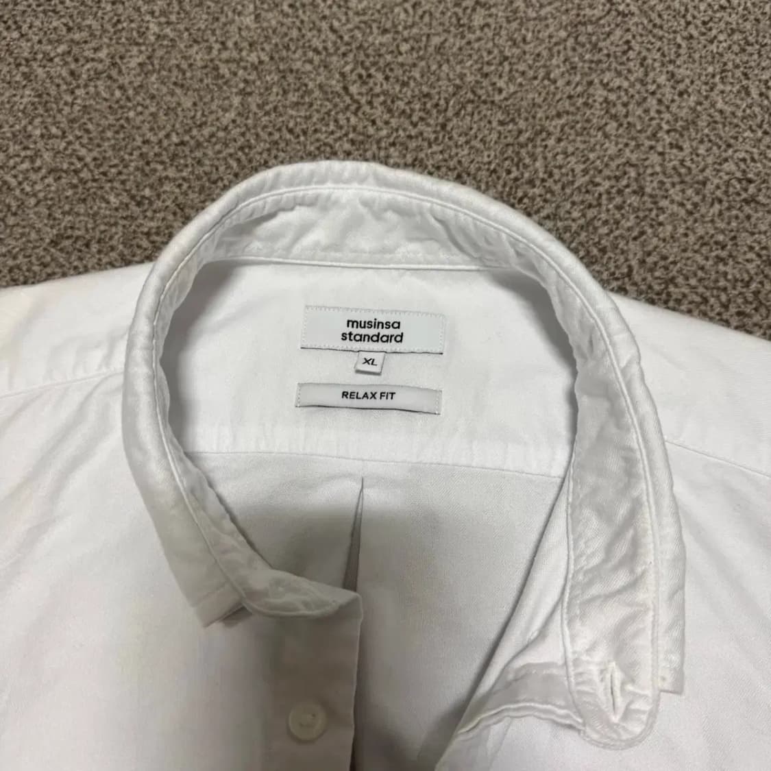 XL 무신사스탠다드 화이트 셔츠 릴렉스핏 상품이미지3