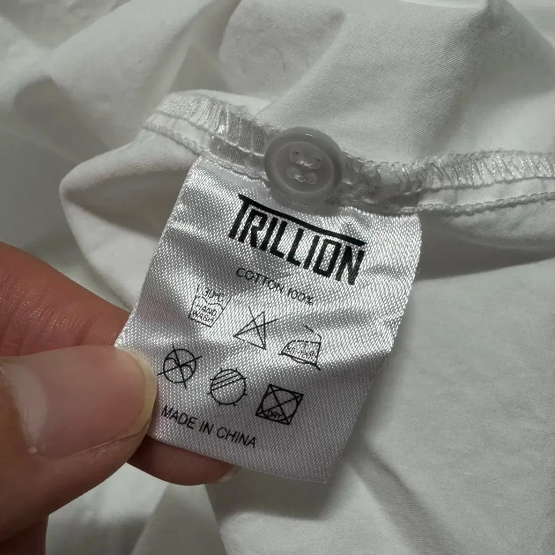 XL 트릴리온 화이트 반팔 셔츠 상품이미지4