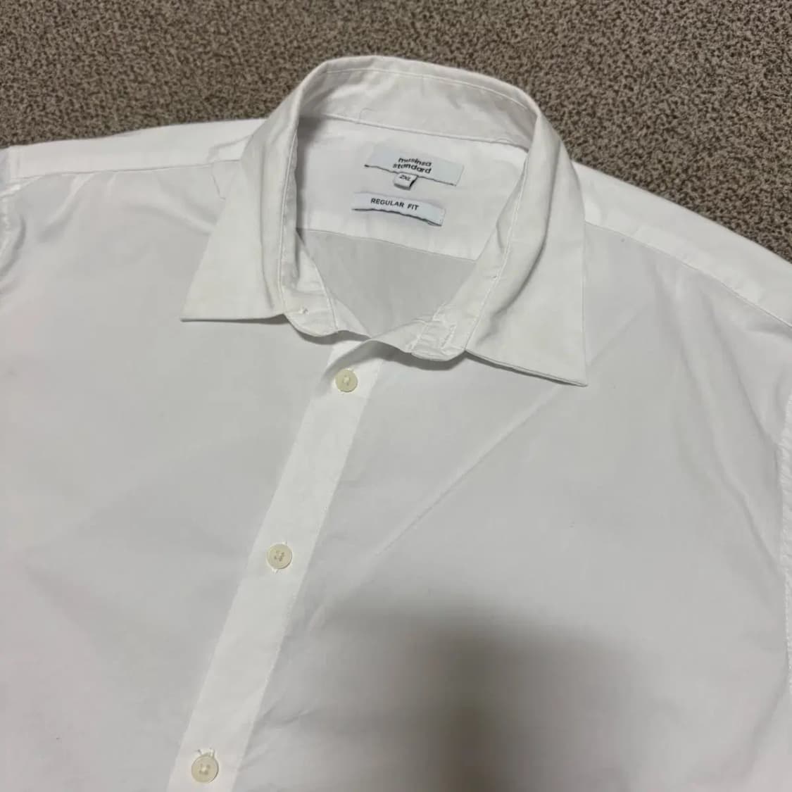 2xl 무신사스탠다드 화이트셔츠 레귤러핏 상품이미지2