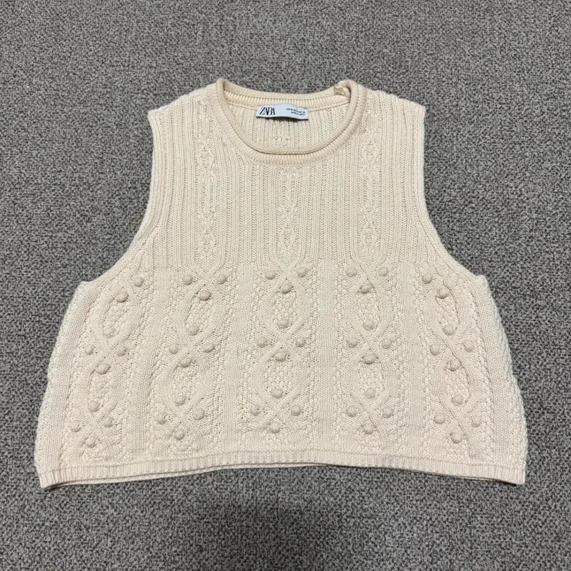 M 자라 니트 조끼 여성 상품이미지1