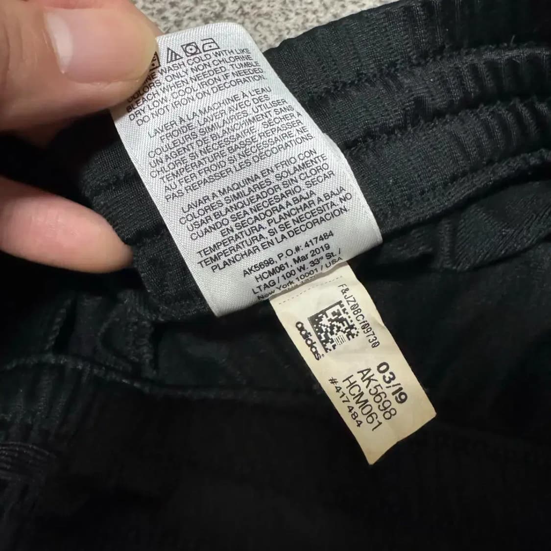 25 아디다스 삼선 트레이닝 바지 블랙 상품이미지5