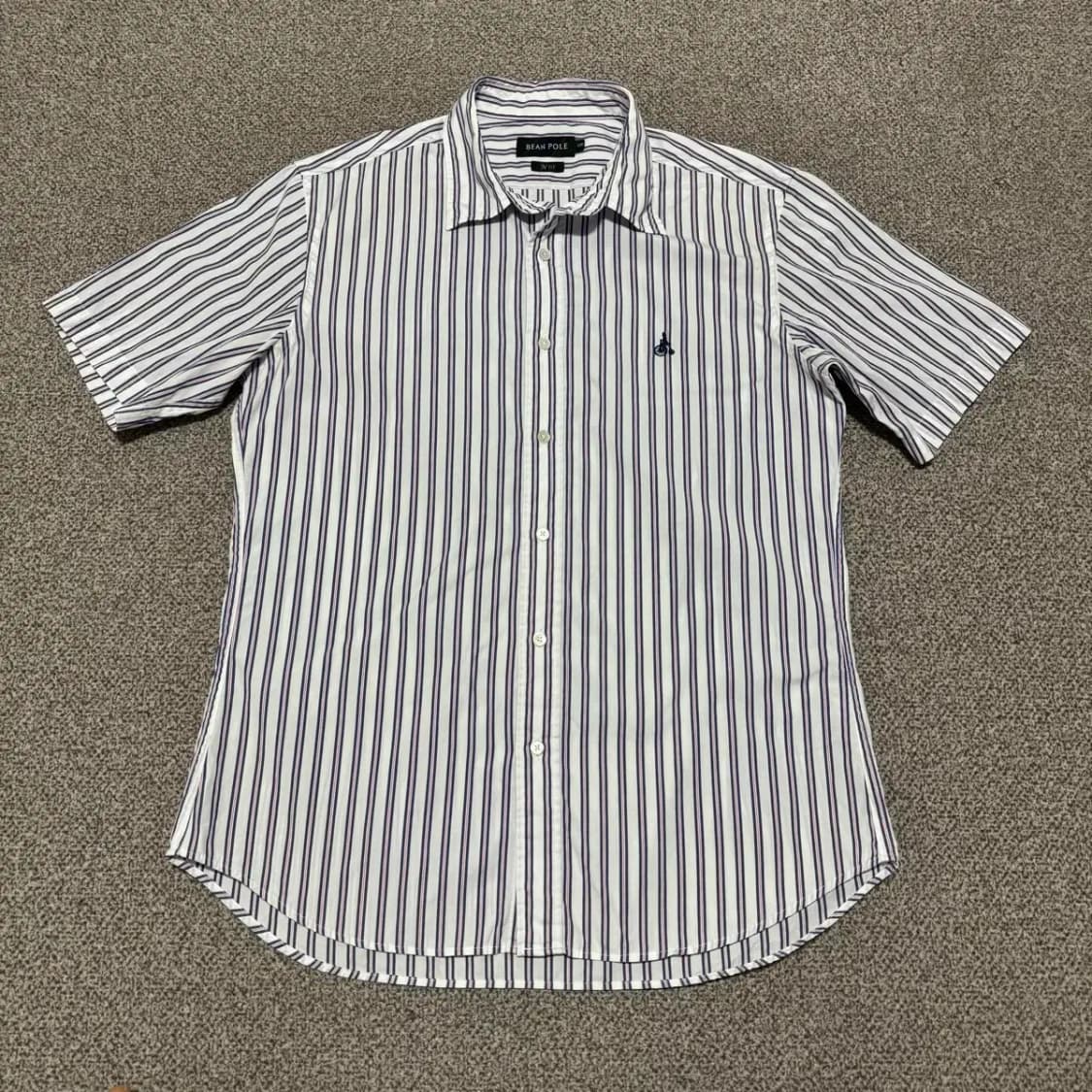 105 빈폴 스트라이프 반팔 셔츠 상품이미지1