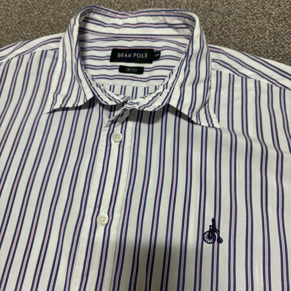 105 빈폴 스트라이프 반팔 셔츠 상품이미지2