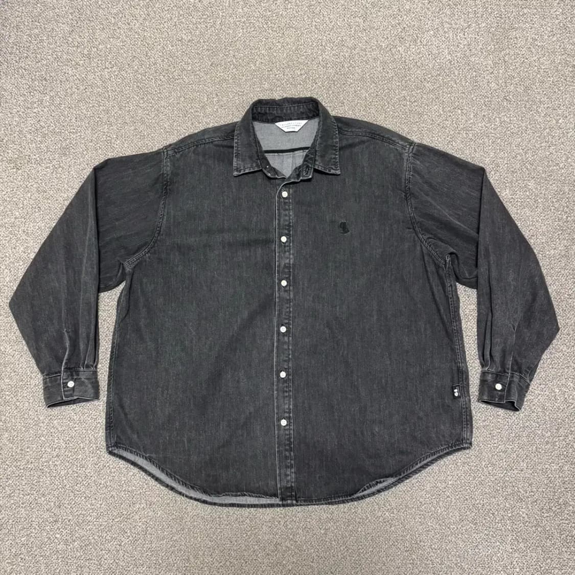 M 라퍼지스토어 흑청 데님 셔츠 상품이미지1