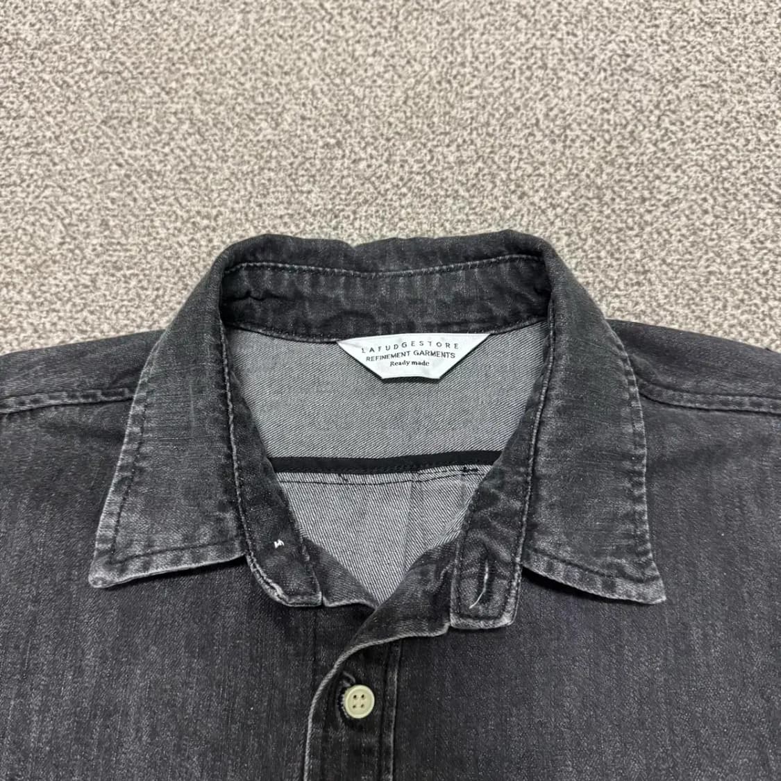 M 라퍼지스토어 흑청 데님 셔츠 상품이미지3