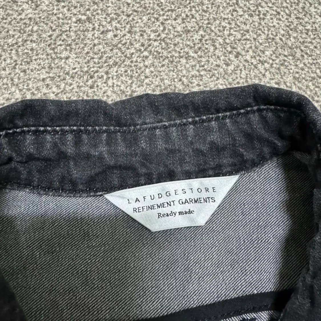 M 라퍼지스토어 흑청 데님 셔츠 상품이미지4