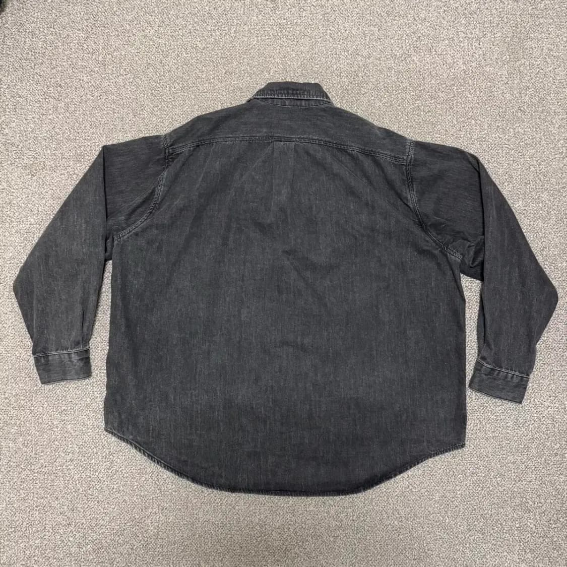 M 라퍼지스토어 흑청 데님 셔츠 상품이미지6